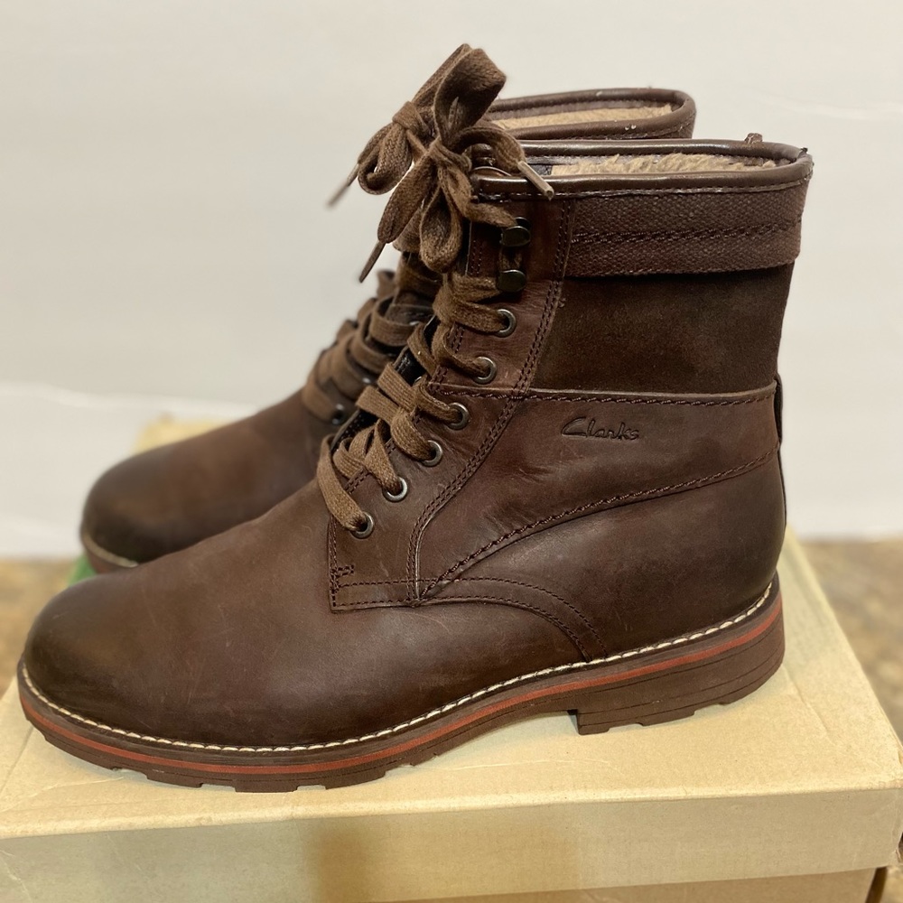 Clark MENS Boots- Brown leather